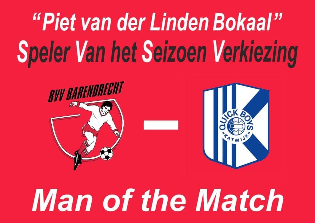 Wie was de best beoordeelde speler in de wedstrijd tussen BVV Barendrecht en Quick Boys...?