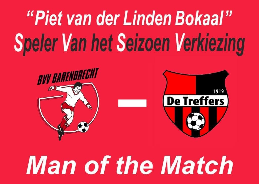 Wie was de best beoordeelde speler in de wedstrijd tussen BVV Barendrecht en De Treffers ...?